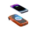 Outdoor portable cigarette lighter solar charger 10000mAh with built-in wireless charging mobile power bank