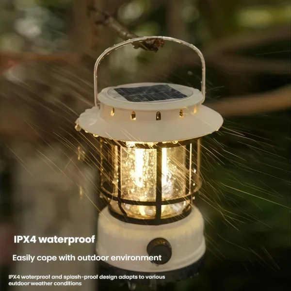 20W solar camping light rechargeable long standby infinite dimming waterproof multifunctional outdoor camping light LED outdoor lighting - Image 2