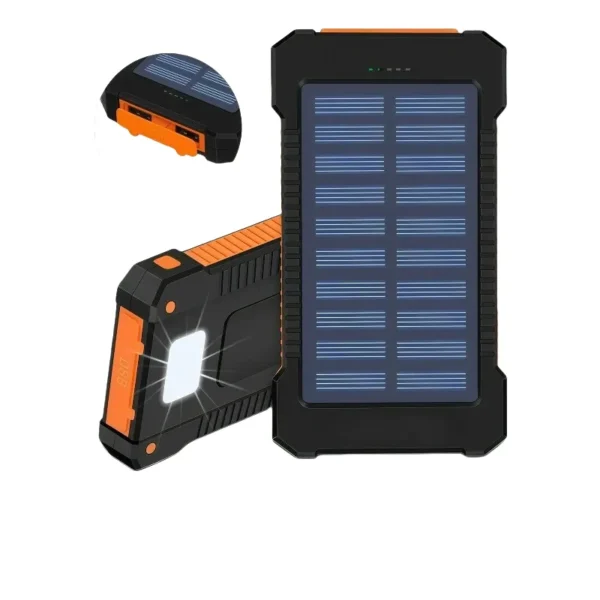 Outdoor camping waterproof solar mobile power bank 4000-10000mAh wireless charging treasure earthquake disaster emergency with compass
