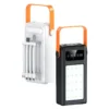 100000mAh Solar Camping Lantern & Power Bank - Waterproof LED Light with 4-in-1 Cables, Fast Charging, Portable for Outdoor, Emergency, Hiking (50000/80000/120000mAh Options)