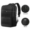 2025 New Men's Bag Water-Repellent Nylon Solar 14W Charging Backpack Travel Outdoor Sports Backpack Leisure Mountaineering Bag