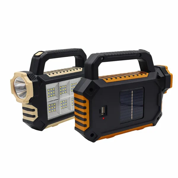 1000LM Solar COB Flashlight – USB Rechargeable, Waterproof LED Spotlight for Camping, Emergencies & Outdoor Adventures - Image 2