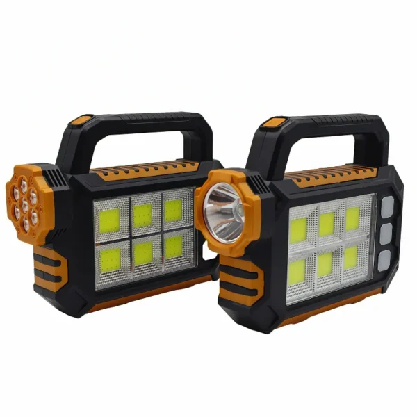 1000LM Solar COB Flashlight – USB Rechargeable, Waterproof LED Spotlight for Camping, Emergencies & Outdoor Adventures - Image 4