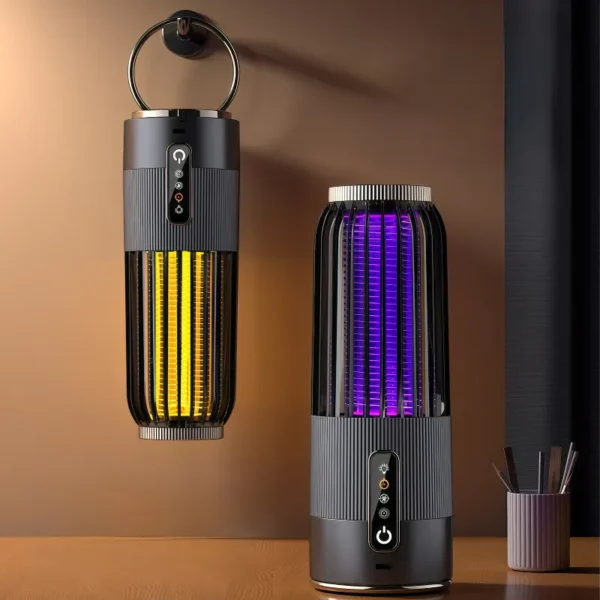 2025 Solar Mosquito Killer - Auto Trap & Electric Zapper | 3 Modes + Night Light - Image 2